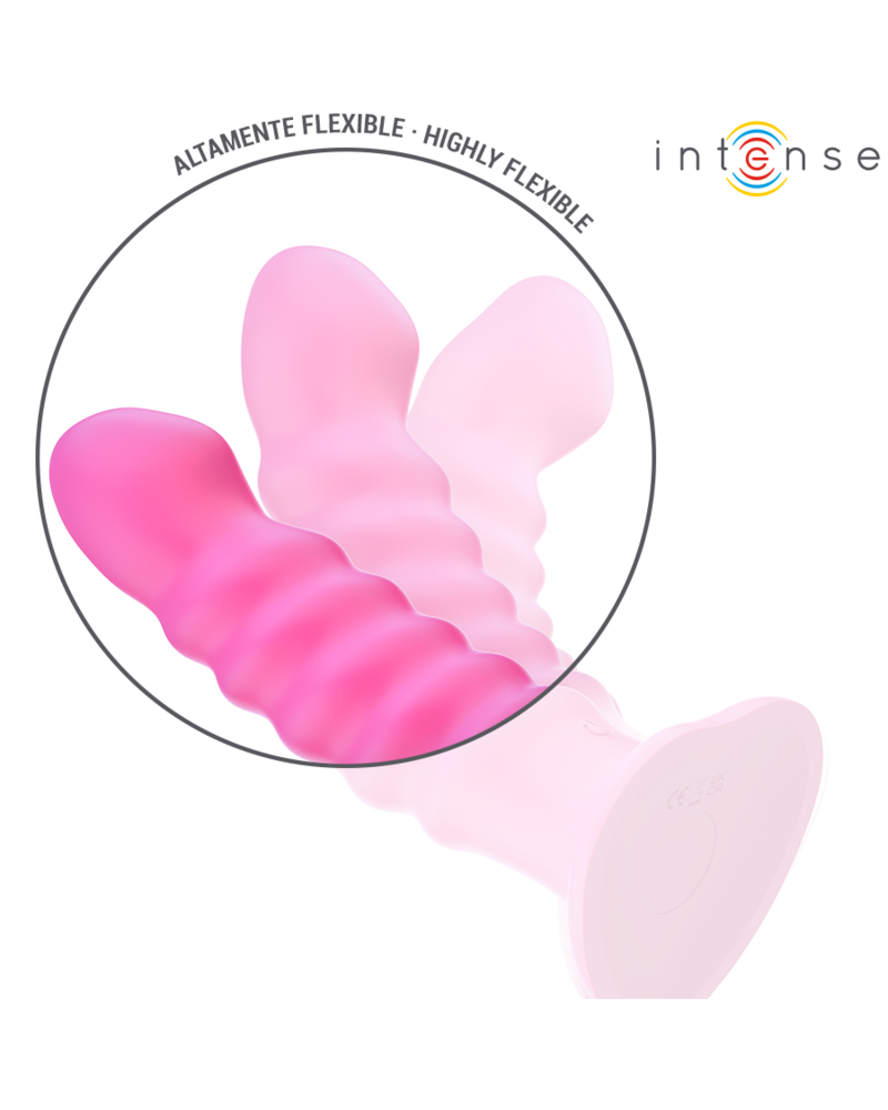 INTENSE - VIBRATORE CINDY TAGLIA L DESIGN A SPIRALE 10 VIBRAZIONI ROSA TELECOMANDO
