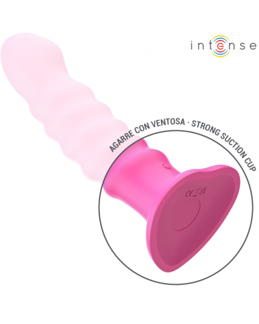 INTENSE - VIBRATORE CINDY TAGLIA L DESIGN A SPIRALE 10 VIBRAZIONI ROSA TELECOMANDO
