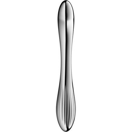 SATISFYER - DILDO A DOPPIA ESTREMITÀ IN ACCIAIO INOX PURE GRAVITY 1