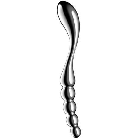 SATISFYER - DILDO A DOPPIA ESTREMITÀ IN ACCIAIO INOX STAR FORCE 1