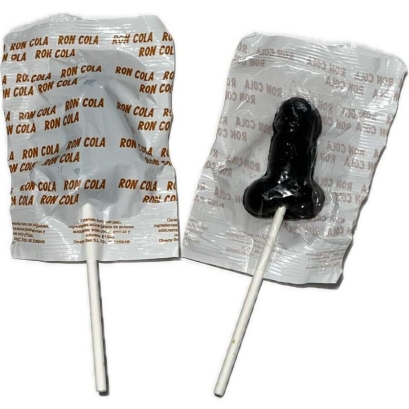 DIABLO GOLOSO - 1 PENE LECCA-LECCA GUSTO RON COLA 10% ALCOOL