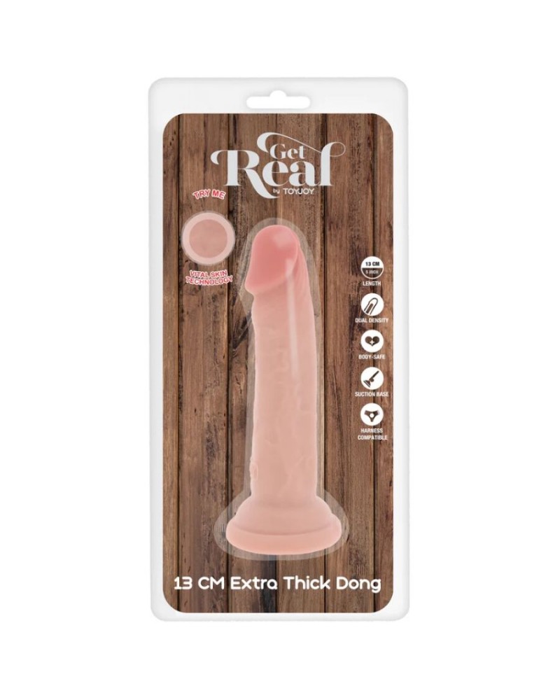 GET REAL - DONG DELUXE IN TPE A DOPPIA DENSITÀ 13 CM