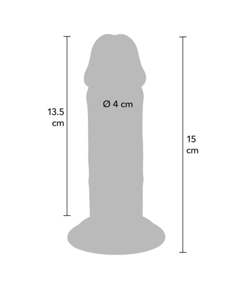 GET REAL - DONG DELUXE IN TPE A DOPPIA DENSITÀ 15 CM