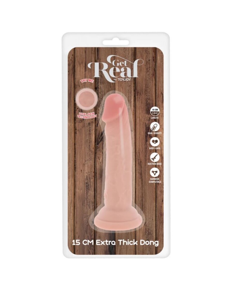 GET REAL - DONG DELUXE IN TPE A DOPPIA DENSITÀ 15 CM