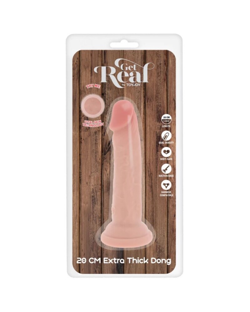 GET REAL - DONG DELUXE IN TPE A DOPPIA DENSITÀ 20 CM