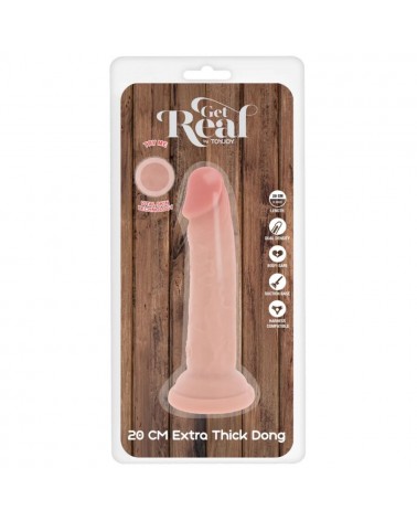 GET REAL - DONG DELUXE IN TPE A DOPPIA DENSITÀ 20 CM