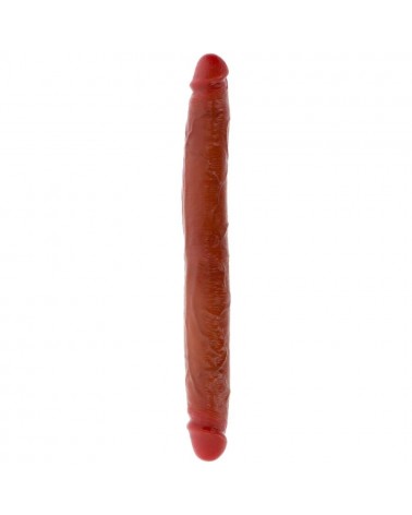 GET REAL - DILDO IN SILICONE A DOPPIA ESTREMITÀ CARAMELLO 35 CM
