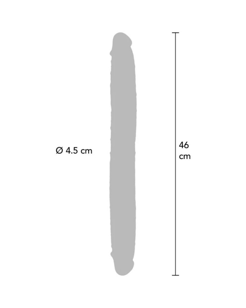 GET REAL - DILDO IN SILICONE A DOPPIA ESTREMITÀ CARAMELLO 46 CM