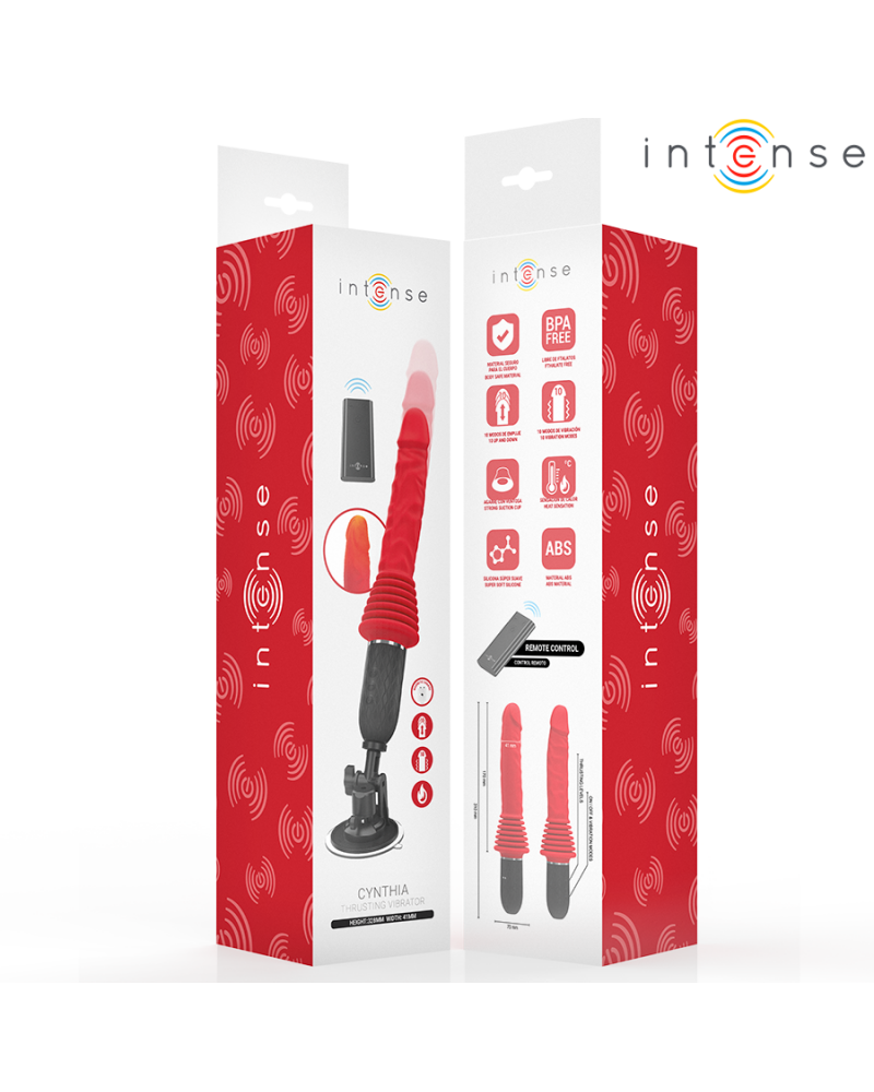 INTENSE - VIBRATORE A SPINTA CYNTHIA CON TELECOMANDO