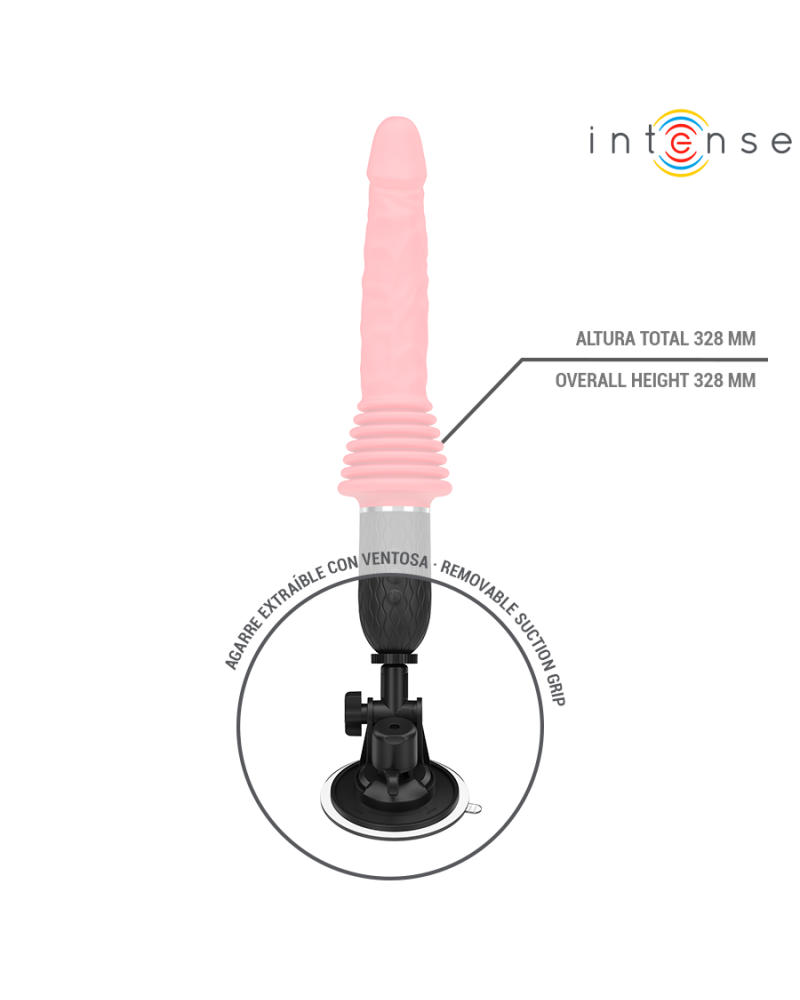 INTENSE - VIBRATORE A SPINTA CYNTHIA CON TELECOMANDO