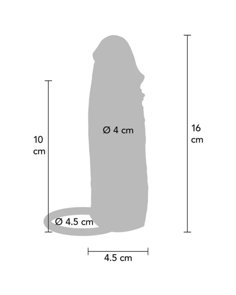 GET REAL - HYDRATED SKIN GUAINA PER PENE IN SILICONE CARAMELLO 16 CM