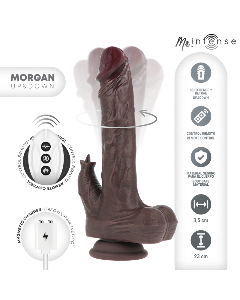 MR INTENSE - MORGAN PENE REALISTICO TELECOMANDO 23 CM -O- 3,5 CM