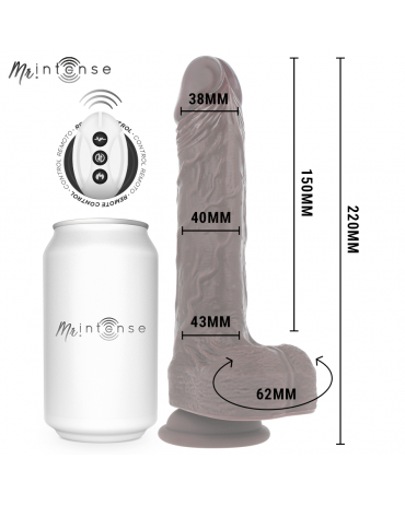 MR INTENSE - MATT REALISTICO MULTIFUNZIONE CON VIBRAZIONE SU E GIÙ TELECOMANDO 22 CM -O- 4 CM 2