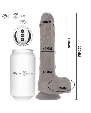 MR INTENSE - MATT REALISTICO MULTIFUNZIONE CON VIBRAZIONE SU E GIÙ TELECOMANDO 22 CM -O- 4 CM