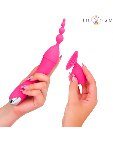 INTENSE - CHER VIBRATORE CON TESTINE INTERCAMBIABILI