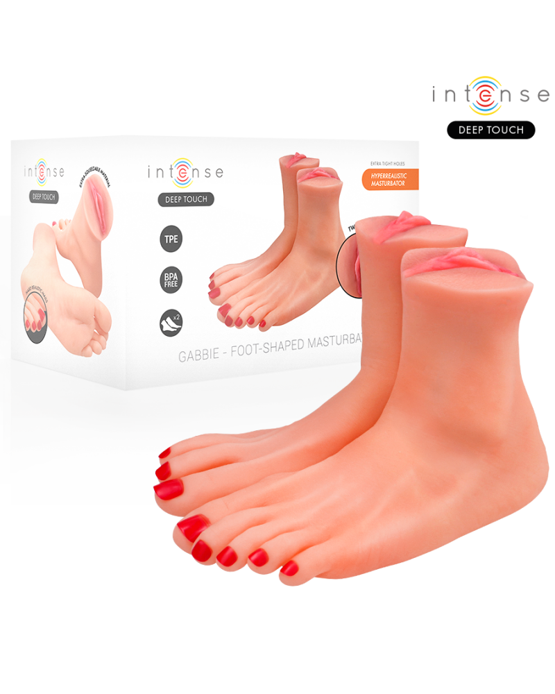 INTENSE DEEP TOUCH - MASTURBATORE A FORMA DI PIEDE IN DUE PEZZI GABBIE