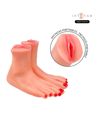 INTENSE DEEP TOUCH - MASTURBATORE A FORMA DI PIEDE IN DUE PEZZI GABBIE