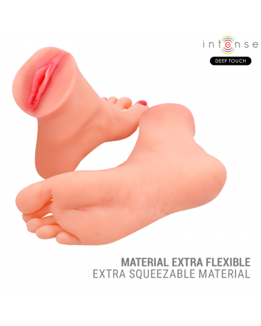 INTENSE DEEP TOUCH - MASTURBATORE A FORMA DI PIEDE IN DUE PEZZI GABBIE