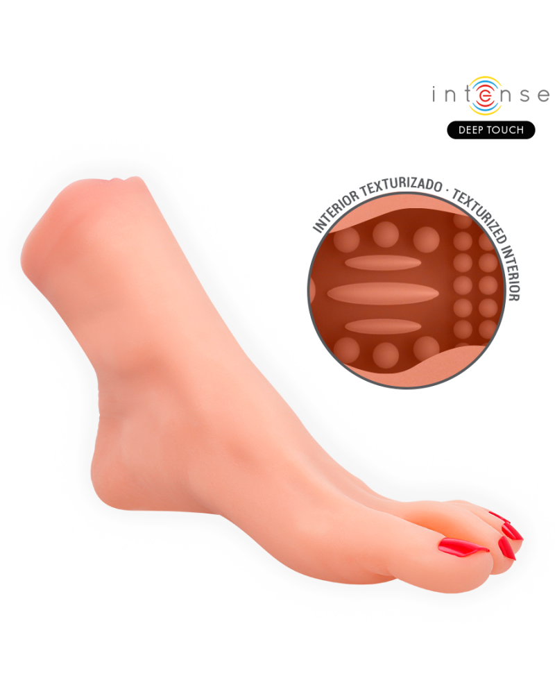 INTENSE DEEP TOUCH - MASTURBATORE A FORMA DI PIEDE IN DUE PEZZI GABBIE