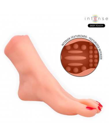 INTENSE DEEP TOUCH - MASTURBATORE A FORMA DI PIEDE IN DUE PEZZI GABBIE