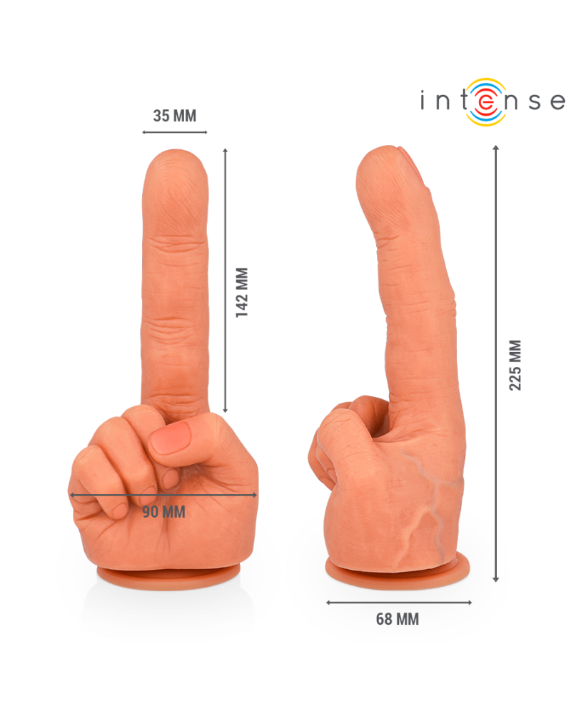 INTENSE - HUBERT STIMOLATORE PUNTO G FLESSIBILE MANO 14,2 CM