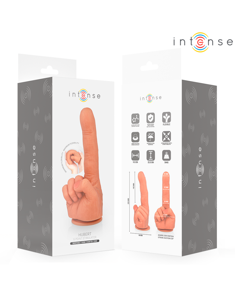 INTENSE - HUBERT STIMOLATORE PUNTO G FLESSIBILE MANO 14,2 CM