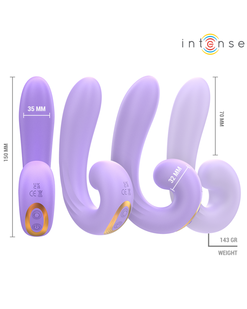 INTENSE - STIMOLATORE CLITORIDEO A DOPPIA VIBRAZIONE MERYL