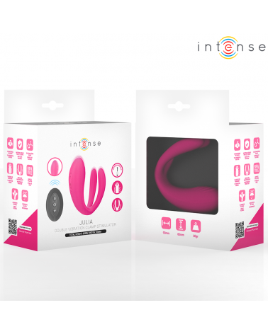 INTENSE - JULIA DOPPIO VIBRATORE STIMOLATORE A MORSETTO CON TELECOMANDO
