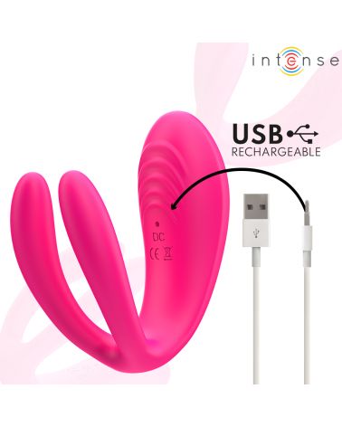 INTENSE - JULIA DOPPIO VIBRATORE STIMOLATORE A MORSETTO CON TELECOMANDO