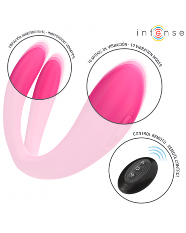 INTENSE - JULIA DOPPIO VIBRATORE STIMOLATORE A MORSETTO CON TELECOMANDO