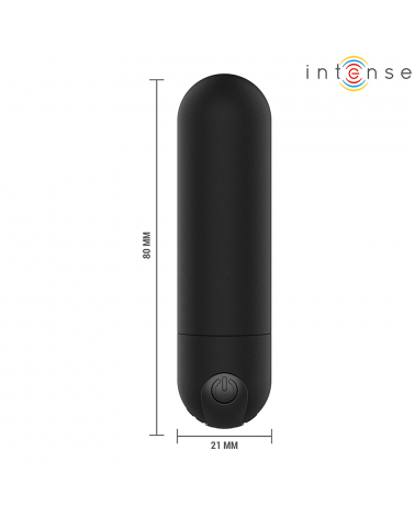 INTENSE - KAREN MINI PROIETTILE VIBRANTE RICARICABILE NERO