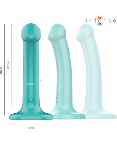 INTENSE - KATIE VIBRATORE CON VENTOSA 10 VIBRAZIONI TELECOMANDO BLU