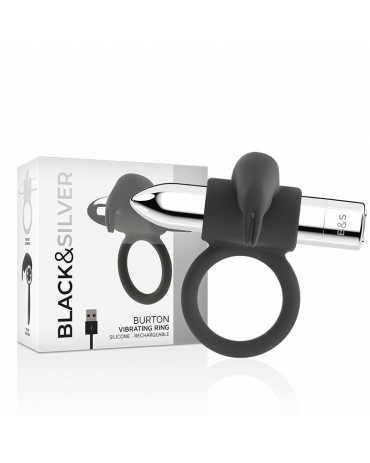 BLACKSILVER - ANELLO RICARICABILE BURTON 10 MODALITÀ DI VIBRAZIONE
