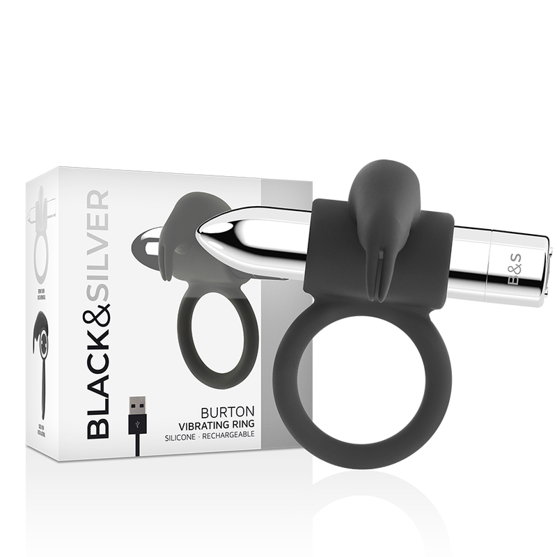 BLACKSILVER - ANELLO RICARICABILE BURTON 10 MODALITÀ DI VIBRAZIONE