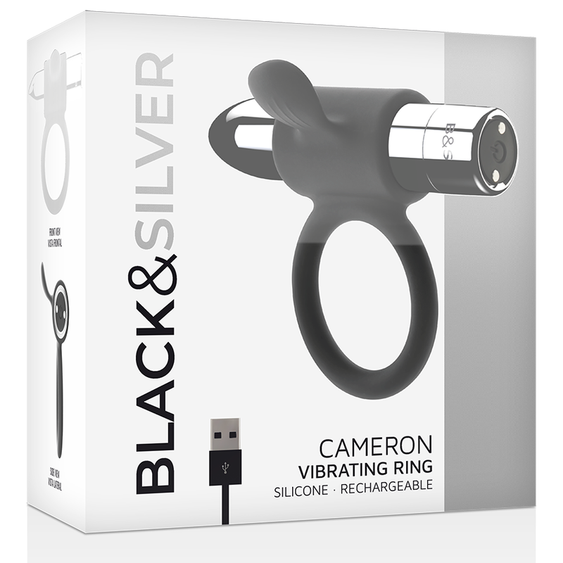 BLACKSILVER - ANELLO RICARICABILE CAMERON ARGENTO