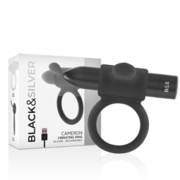 BLACKSILVER - ANELLO RICARICABILE CAMERON BLACK