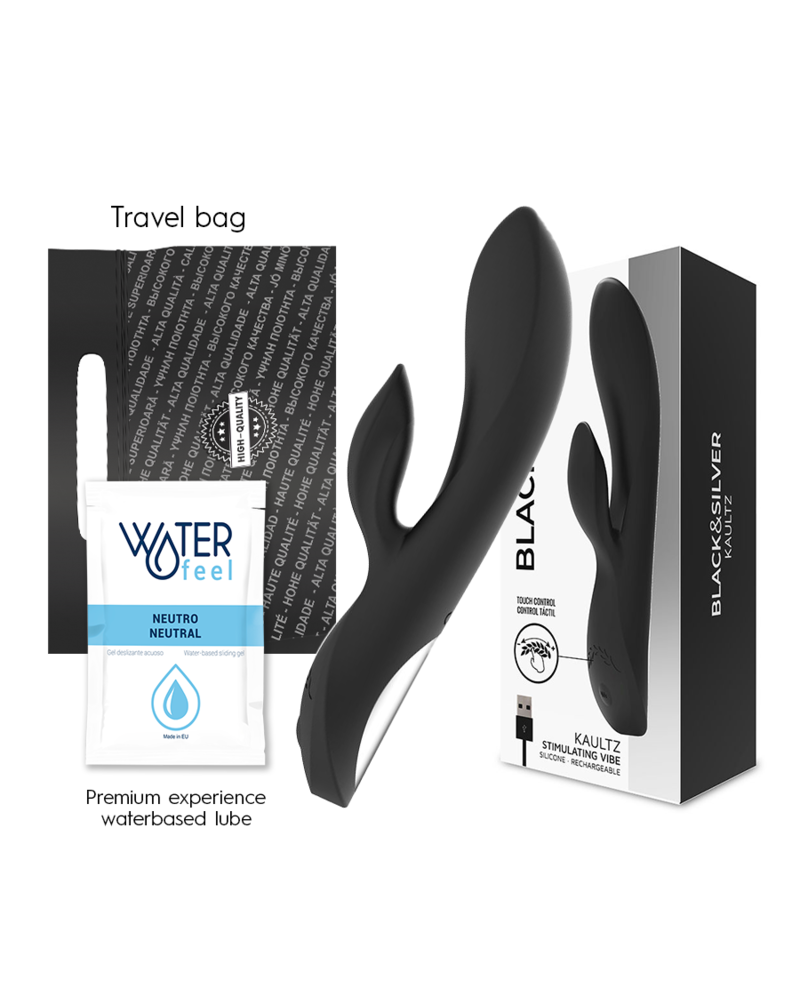 BLACKSILVER - VIBRATORE TOUCH CONTROL KAULTZ