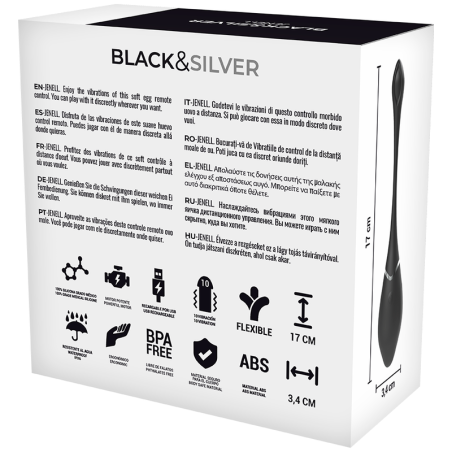 BLACKSILVER - UOVO VIBRANTE RICARICABILE JENELL