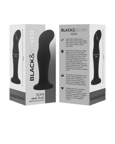 BLACKSILVER - SEAN PLUG ANALE PREMIUM IN SILICONE NERO