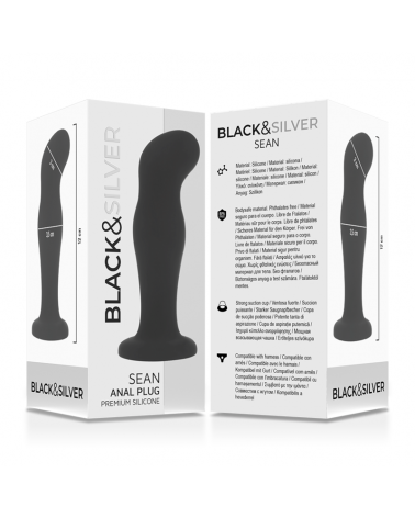 BLACKSILVER - SEAN PLUG ANALE PREMIUM IN SILICONE NERO