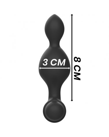 BLACKSILVER - TELECOMANDO TELECOMANDO CON PLUG ANALE IN SILICONE PICCOLO TUCKER