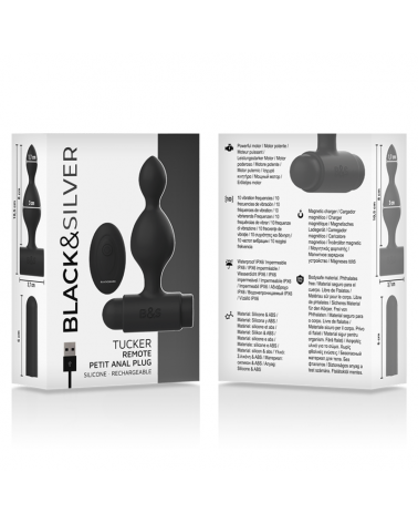 BLACKSILVER - TELECOMANDO TELECOMANDO CON PLUG ANALE IN SILICONE PICCOLO TUCKER