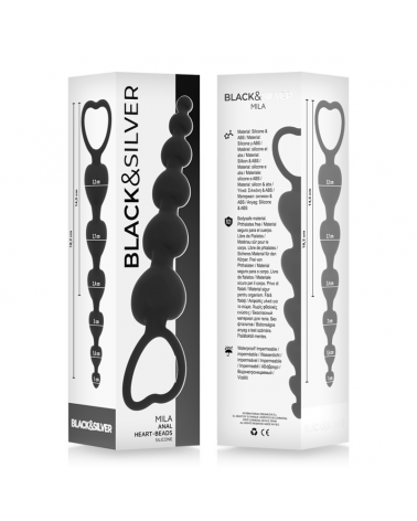 BLACKSILVER - MILA ANALE CATENA DI CUORI 18 CM