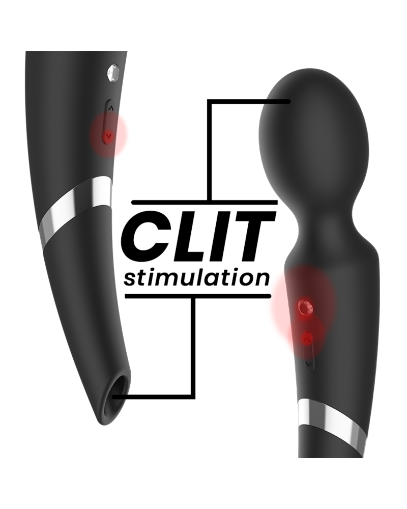 BLACKSILVER - BECK BACCHETTA E VENTOSA 2 IN 1 IN SILICONE