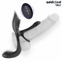 ADDICTED TOYS - DOBLE ANILLO PARA EL PENE CON ESTIMULADOR DE CLÍTORIS 2