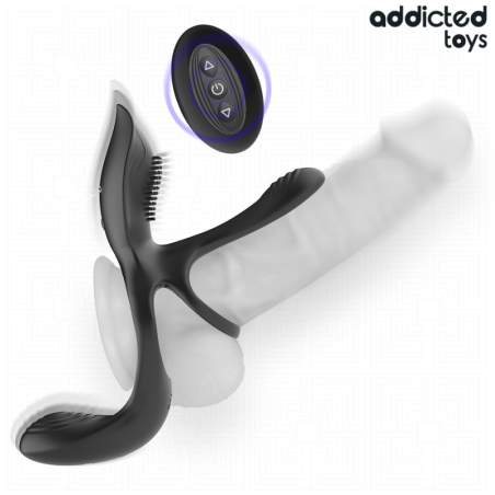 ADDICTED TOYS - DOBLE ANILLO PARA EL PENE CON ESTIMULADOR DE CLÍTORIS