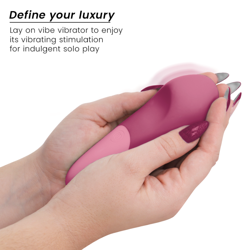 WOMANIZER - VIBE LAY-ON VIBRATORE SILENZIOSO ROSA SCURO