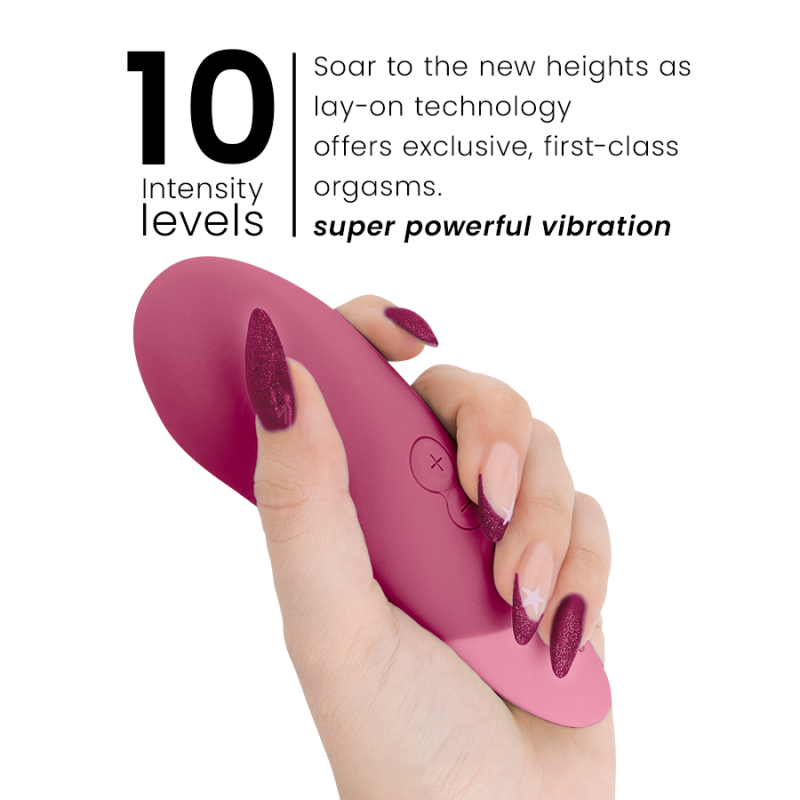 WOMANIZER - VIBE LAY-ON VIBRATORE SILENZIOSO ROSA SCURO