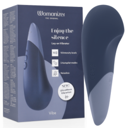 WOMANIZER - VIBE LAY-ON VIBRATORE SILENZIOSO BLU SCURO