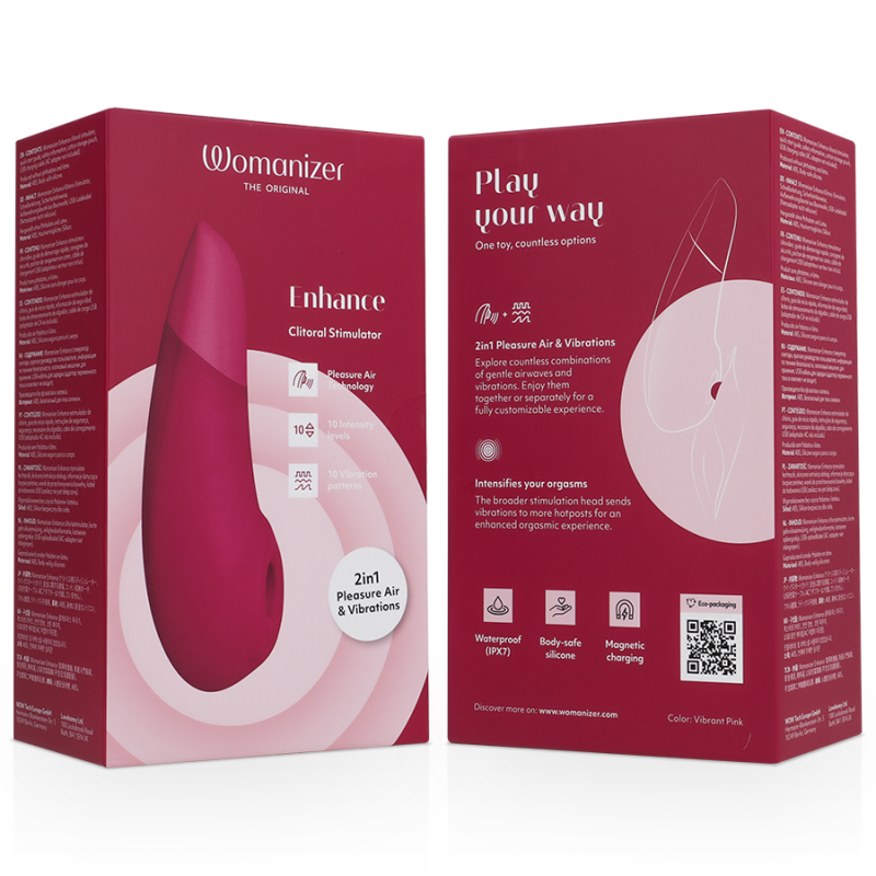 WOMANIZER - STIMOLATORE CLITORIDEO ROSA VIBRANTE